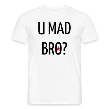 Quote / Gaming / Geek / Gamer / Computer / Game - Men's T-Shirt - white - Front - AI Model Male 178 dark (178cm)