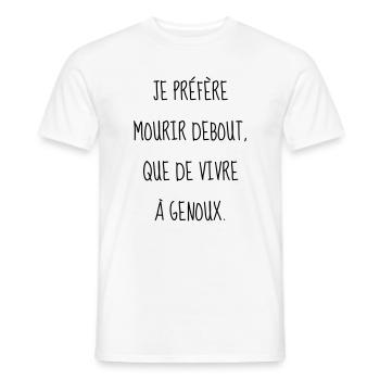 Cinéma / Citation / Série télé / Geek - T-shirt homme - blanc - Devant - AI Model Male 178 dark (178cm)