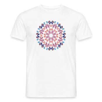 Mandala - Männer T-Shirt - Weiß - Vorne - AI Model Male 178 dark (178cm)
