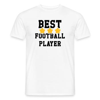 Football / Fußball / Soccer / Fútbol / Calcio - Männer T-Shirt - Weiß - Vorne - AI Model Male 178 dark (178cm)