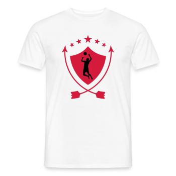 Volleyball - Volley Ball - Sport - Sportsman - Männer T-Shirt - Weiß - Vorne - AI Model Male 178 dark (178cm)