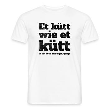 Köln Et Kütt Wie Et Kütt Kölner Grundgesetz Kölsch - T-shirt homme - blanc - Devant - AI Model Male 178 dark (178cm)