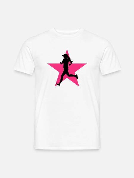 Course à Pied / Running / Jogging / Coureur - T-shirt homme - blanc