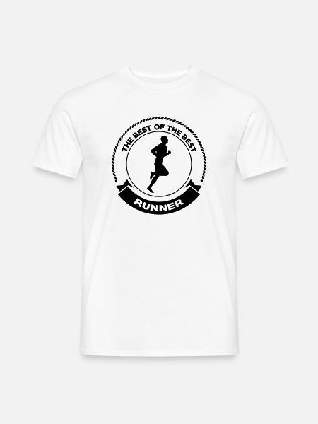 Laufen / Running / Jogging / Joggen / Marathon - Männer T-Shirt - Weiß
