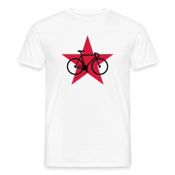 Cyclisme / Cycliste / Vélo / VTT / BMX - T-shirt homme - blanc - Devant - AI Model Male 178 dark (178cm)