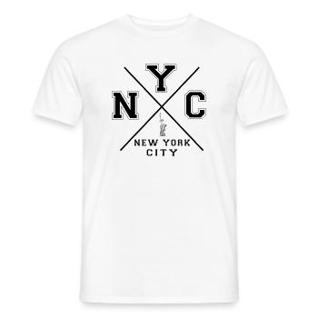 New York City - Männer T-Shirt - Weiß - Vorne - AI Model Male 178 dark (178cm)
