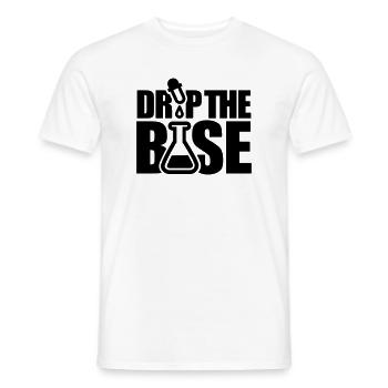 Drop the base - Men's T-Shirt - white - Front - AI Model Male 178 dark (178cm)