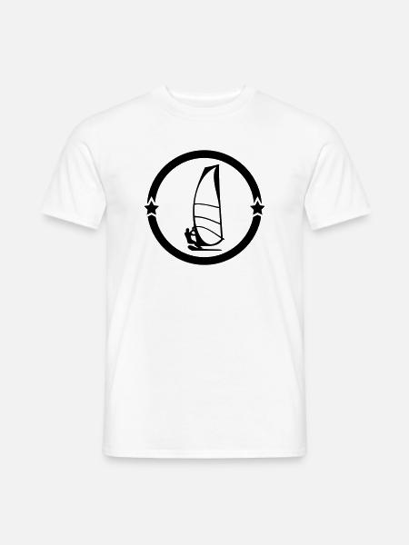 Windsurfen / Windsurfer / Windsurf / Windsurfing - Männer T-Shirt - Weiß