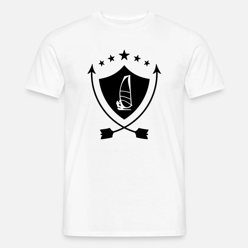 Windsurfen / Windsurfer / Windsurf / Windsurfing - Männer T-Shirt - Weiß