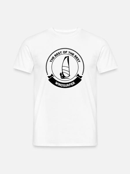 Windsurfen / Windsurfer / Windsurf / Windsurfing - Männer T-Shirt - Weiß