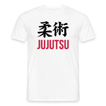 Jujutsu Jiu Jitsu Jiujitsu Ju-jitsu Jiu-jitsu - Men's T-Shirt - white - Front - AI Model Male 178 dark (178cm)