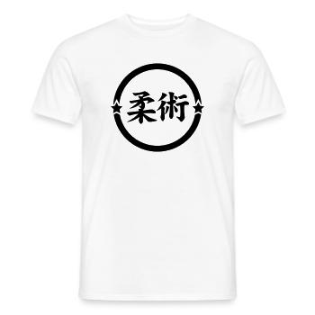 Jujutsu Jiu Jitsu Jiujitsu Ju-jitsu Jiu-jitsu - Men's T-Shirt - white - Front - AI Model Male 178 dark (178cm)