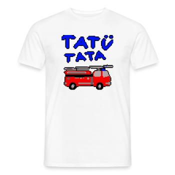 Pompiers Tatütata - T-shirt homme - blanc - Devant - AI Model Male 178 dark (178cm)