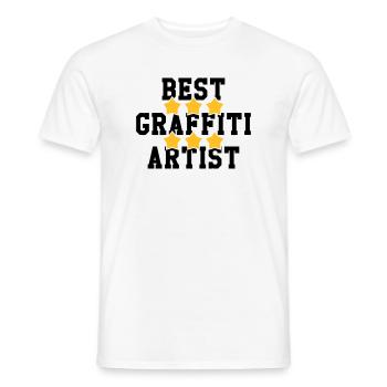 Graffiti / Tag / Writer / Street Art - T-shirt homme - blanc - Devant - AI Model Male 178 dark (178cm)