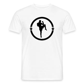 Kickboxing / Kickboxer / Kick Boxing / Kick Boxer - Men's T-Shirt - white - Front - AI Model Male 178 dark (178cm)