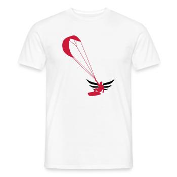 Kiteboarding Kitesurfing Kitesurf Kitesurfer Kiter - Men's T-Shirt - white - Front - AI Model Male 178 dark (178cm)