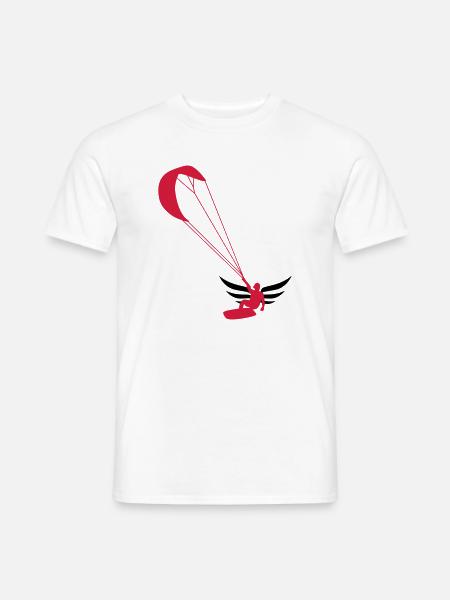 Kiteboarding / Kitesurfing / Kitesurf / - T-shirt homme - blanc