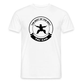 Taijiquan Tai-Chi Chuan Tai-Chi Tai Chi Chuan - Men's T-Shirt - white - Front - AI Model Male 178 dark (178cm)