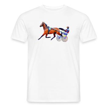 trotteur - T-shirt homme - blanc - Devant - AI Model Male 178 dark (178cm)