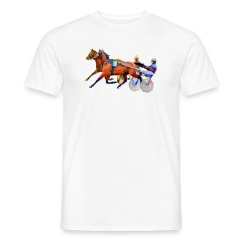 trotteur - T-shirt homme - blanc - Devant - AI Model Male 178 dark (178cm)