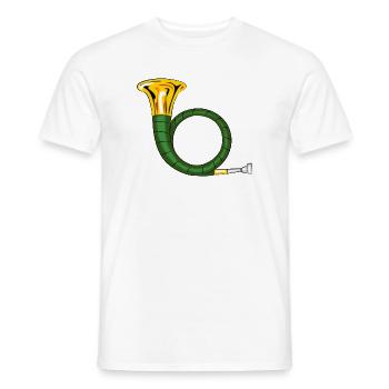 chasse - T-shirt homme - blanc - Devant - AI Model Male 178 dark (178cm)