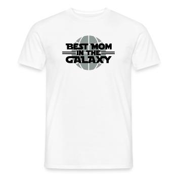 Best Mom In The Galaxy - Men's T-Shirt - white - Front - AI Model Male 178 dark (178cm)