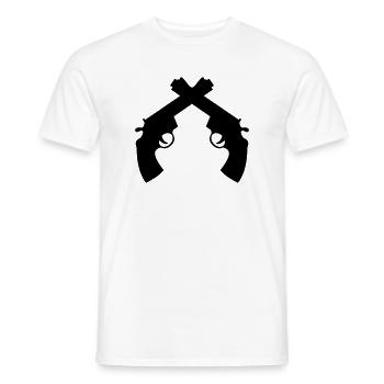 Polizist / Justiz / Polizei / Gewehr - Männer T-Shirt - Weiß - Vorne - AI Model Male 178 dark (178cm)