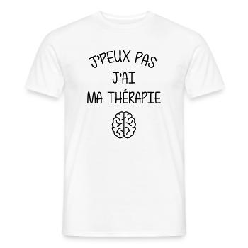 Psychiatrist Psychiater Psychiatre Psychiatrie - Men's T-Shirt - white - Front - AI Model Male 178 dark (178cm)