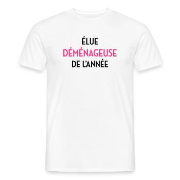 Mover Frachtführer Déménageur Déménagement - Men's T-Shirt - white - Front - AI Model Male 178 dark (178cm)
