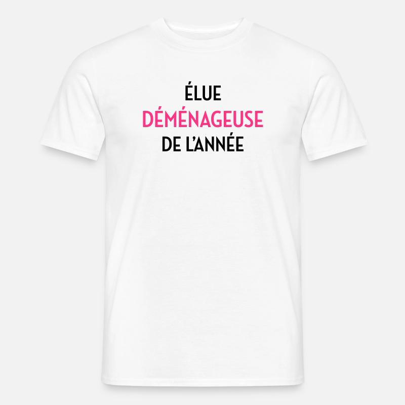 frachtführer / möbelpacker / mover / bewegen - Männer T-Shirt - Weiß
