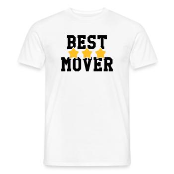 Déménageur / Déménagement / Déménager / Camion - T-shirt homme - blanc - Devant - AI Model Male 178 dark (178cm)