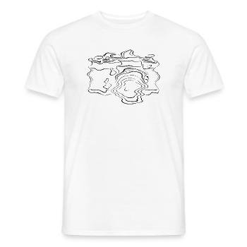 photographer - Men's T-Shirt - white - Front - AI Model Male 178 dark (178cm)