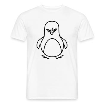 penguin - Men's T-Shirt - white - Front - AI Model Male 178 dark (178cm)