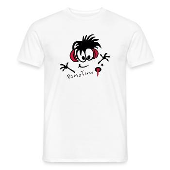 DJ, Disco, Party - Männer T-Shirt - Weiß - Vorne - AI Model Male 178 dark (178cm)