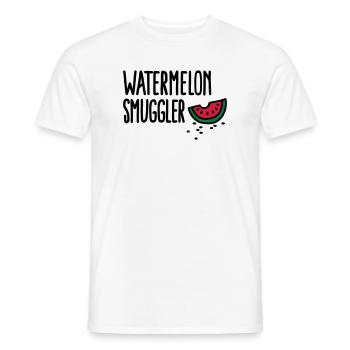 Watermelon smuggler - T-shirt homme - blanc - Devant - AI Model Male 178 dark (178cm)