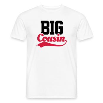 Big Cousin - Men's T-Shirt - white - Front - AI Model Male 178 dark (178cm)
