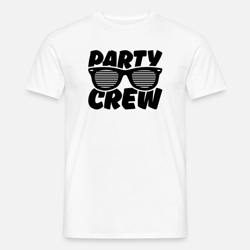 party crew - Männer T-Shirt - Weiß