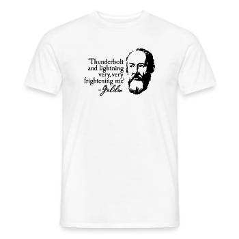 Galileo - Thunderbold and lightning very very... - Männer T-Shirt - Weiß - Vorne - AI Model Male 178 dark (178cm)