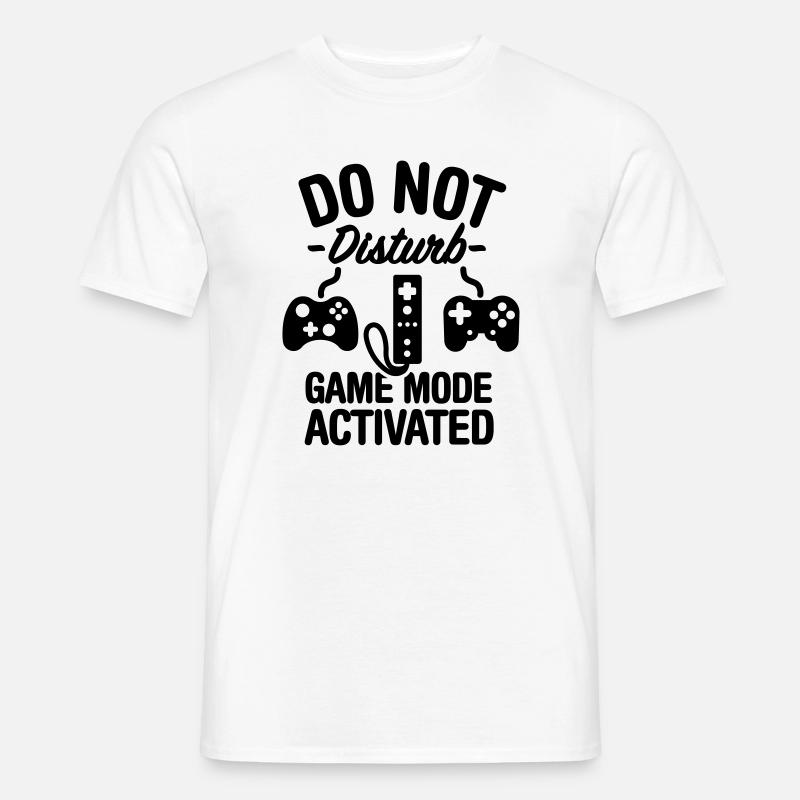 Do not disturb game mode activated - Männer T-Shirt - Weiß