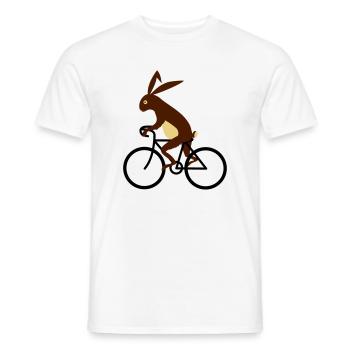 hare - Mænd T-shirt - hvid - Foran - AI Model Male 178 dark (178cm)