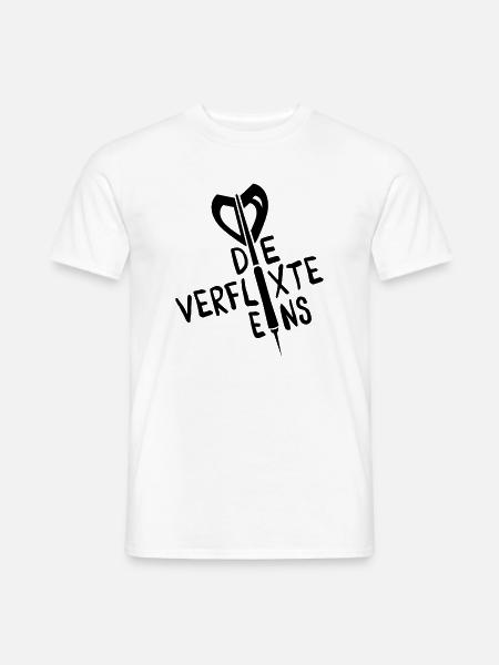 dart sport humor - Männer T-Shirt - Weiß