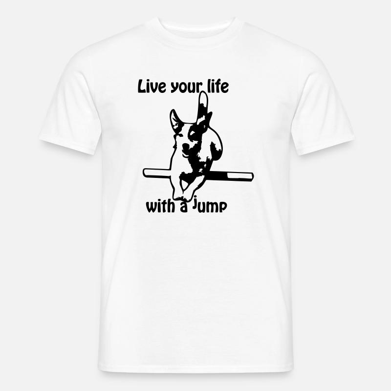 Agility Jack Russel Terrier - Männer T-Shirt - Weiß