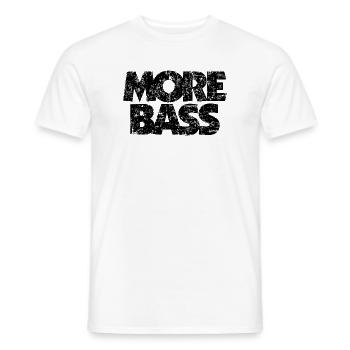 Plus de bass (vintage / noir) bass player bass player - T-shirt homme - blanc - Devant - AI Model Male 178 dark (178cm)