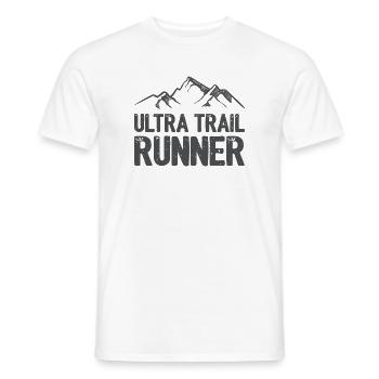 Ultra Trail Runner - Men's T-Shirt - white - Front - AI Model Male 178 dark (178cm)