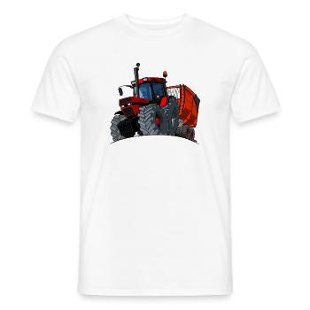 0856 case cart - Men's T-Shirt - white - Front - AI Model Male 178 dark (178cm)