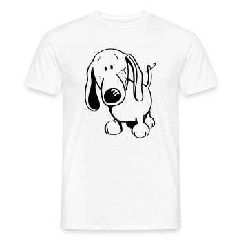 Lustiger Dackel - Dachshund - Männer T-Shirt - Weiß - Vorne - AI Model Male 178 dark (178cm)