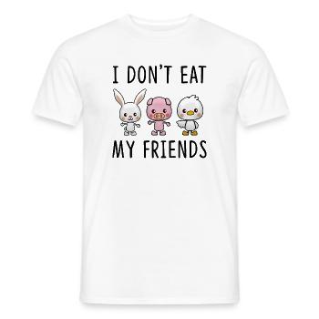 Entzückendes Bauernhoftier Cartoon Trio - Männer T-Shirt - Weiß - Vorne - AI Model Male 178 dark (178cm)