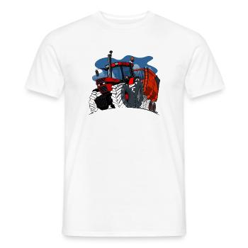0856 Kofferwagen ALT - Männer T-Shirt - Weiß - Vorne - AI Model Male 178 dark (178cm)