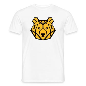 baer symetrisch - Männer T-Shirt - Weiß - Vorne - AI Model Male 178 dark (178cm)