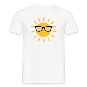Summer / Sonne / Eté / Holidays / Sun / Soleil - Men's T-Shirt - white - Front - AI Model Male 178 dark (178cm)